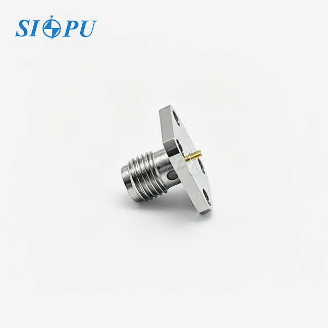 SMA Female 4-Hole Flange Microstrip Connector 18GHz